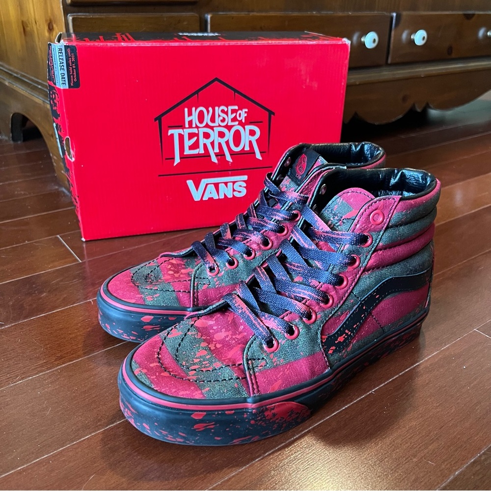 Vans House of Terror Sk8 hi Freddy Krueger